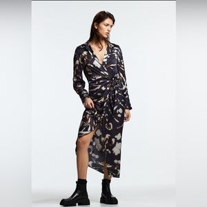 Zara Wrap Shirt Dress Size Medium NWT